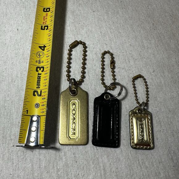 Lot Of 3 Coach Replacement Hang Tags & Charms - Picture 9 of 10